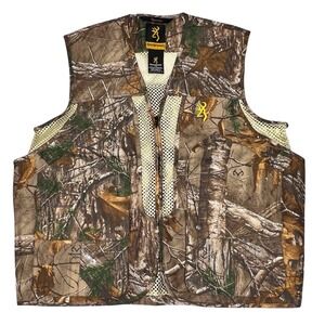 Browning Reactar Camo Realtree Extra Mesh Vest Hunting Size Men's Large